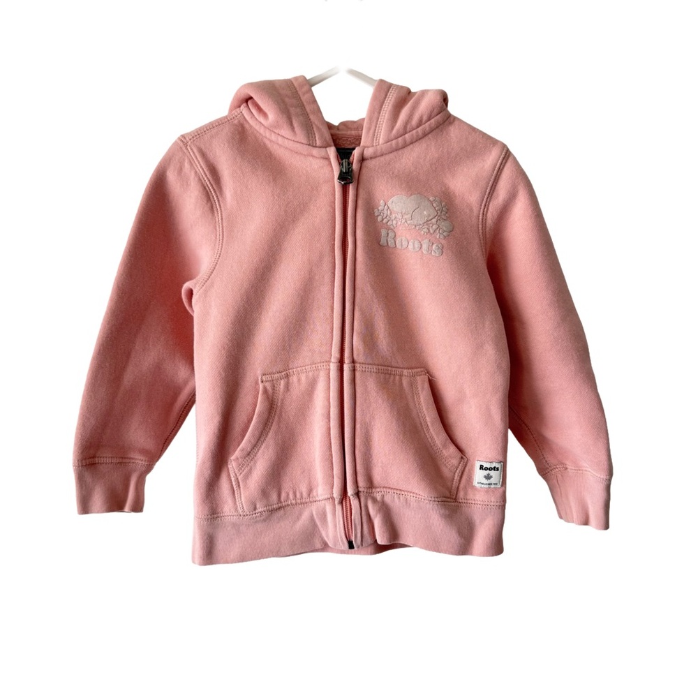 Roots Kids Light Pink Hoodie Zip Up